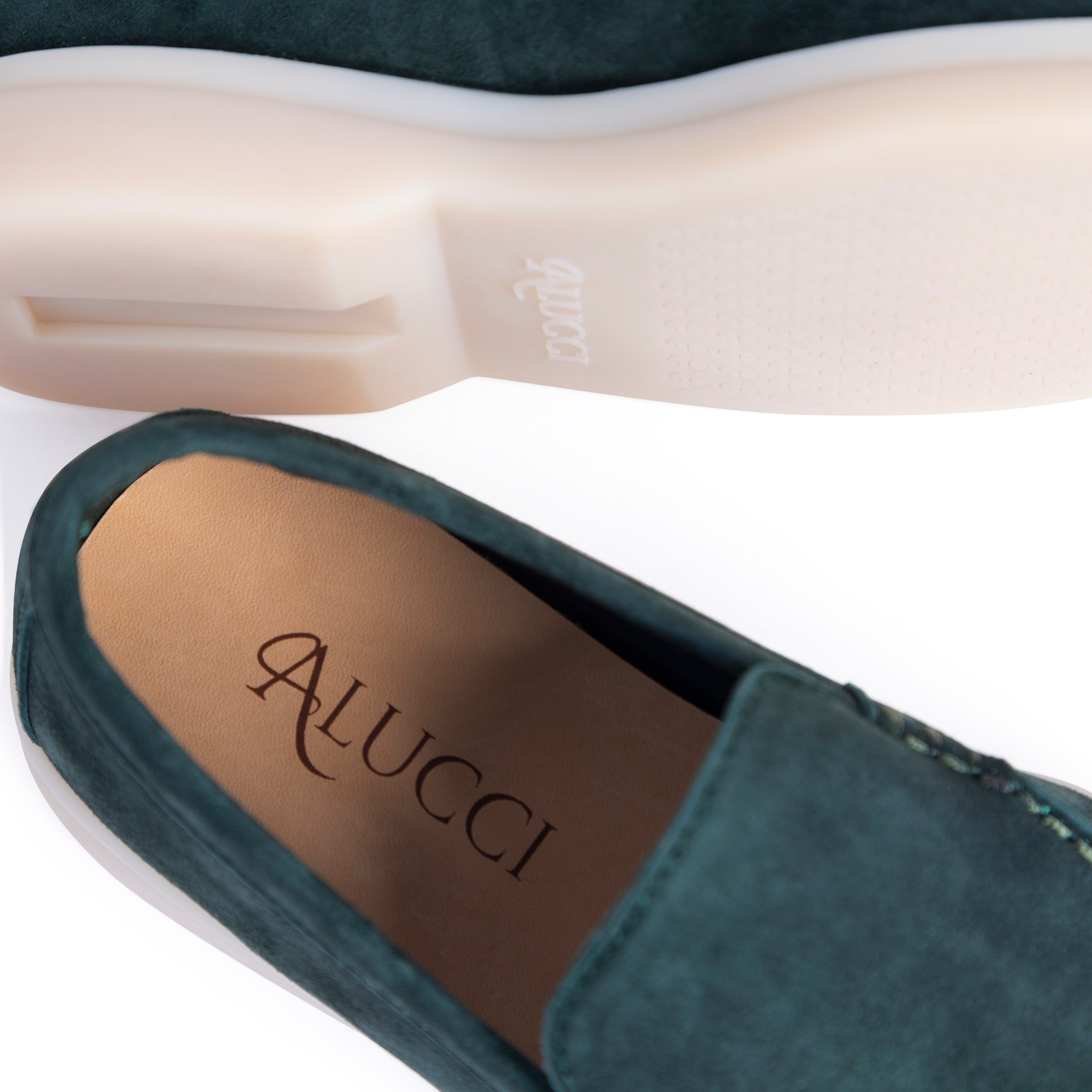 Moss Green Portofino Loafers Kids