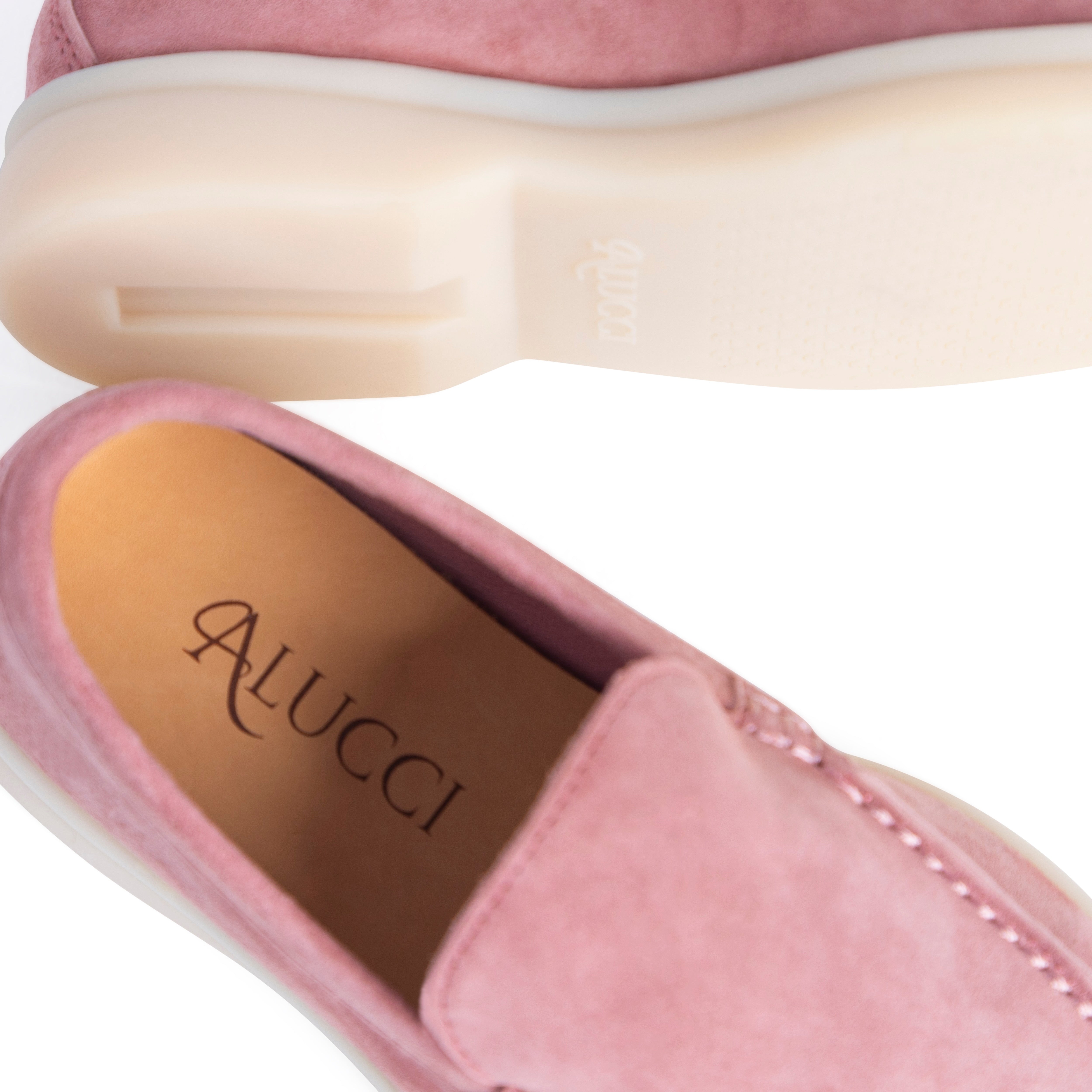 Salmon Pink Portofino Loafers Kids
